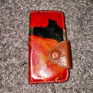 Patricia Nash iPhone 8 Case Stylish Red and Black Phone Case